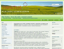 Tablet Screenshot of klubtinnitus.sponin.org.pl